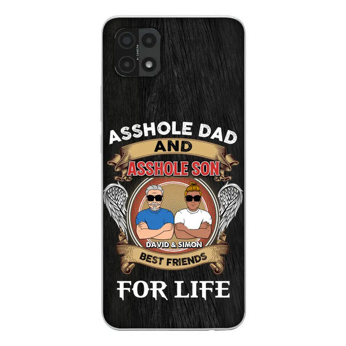 Custom Personalized Dad And Son Phone Case - Funny Gift Idea for Dad from Son - Asshole Dad And Asshole Son Best Friends For Life - Case for Xiaomi/Huawei/Oppo