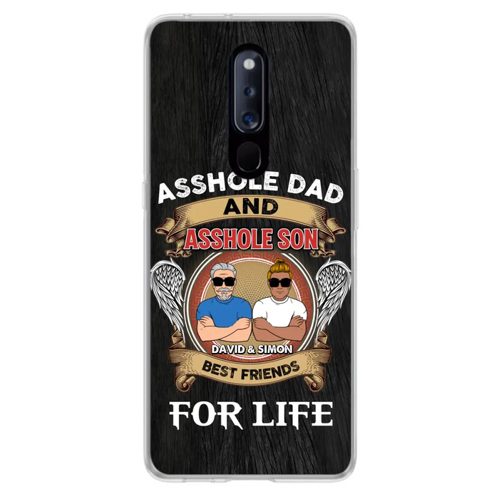 Custom Personalized Dad And Son Phone Case - Funny Gift Idea for Dad from Son - Asshole Dad And Asshole Son Best Friends For Life - Case for Xiaomi/Huawei/Oppo