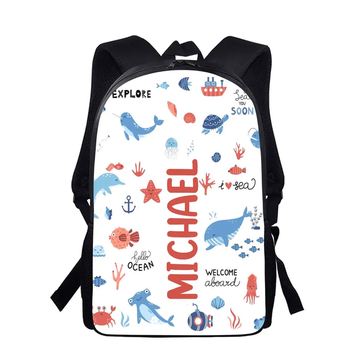 Custom Personalized Kid Backpack - Back-To-School/Birthday Gift for Kids