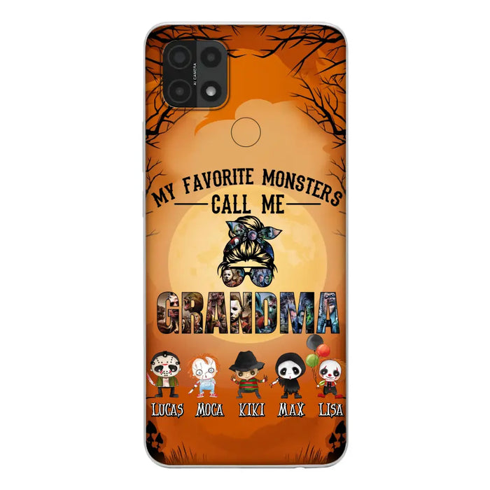 Personalized Halloween Phone Case - Halloween Gift Idea for Halloween - Upto 5 Characters - My Favorite Monsters Call Me Grandma - Case For Oppo/Xiaomi/Huawei