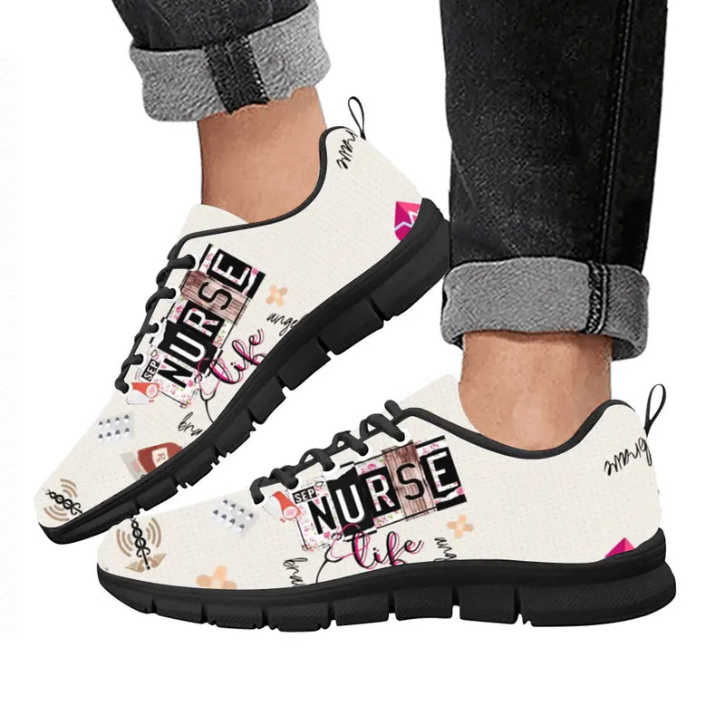 Personalized Nurse/Doctor Sneakers - Gift Idea for Nurse/Doctor/CMA/CNA/Healthcare Worker - Nurse Life