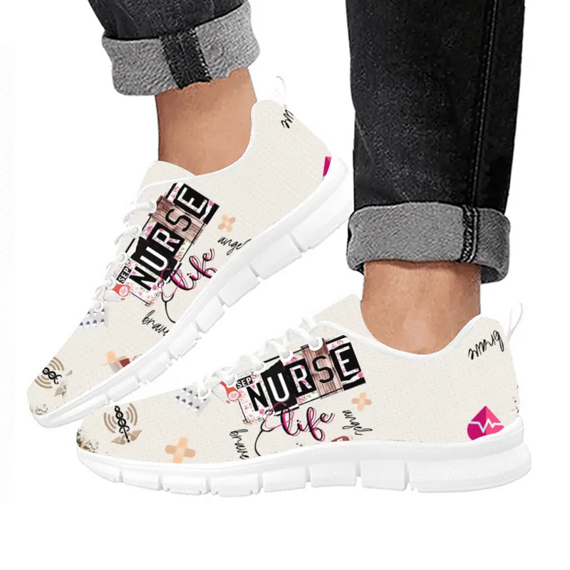 Personalized Nurse/Doctor Sneakers - Gift Idea for Nurse/Doctor/CMA/CNA/Healthcare Worker - Nurse Life