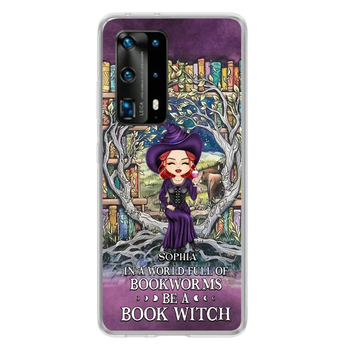 Personalized Witch Phone Case - Halloween Gift Idea For Witch Lovers/Book Lovers - In A World Full Of Bookworms Be A Book Witch - Case For Oppo/Xiaomi/Huawei