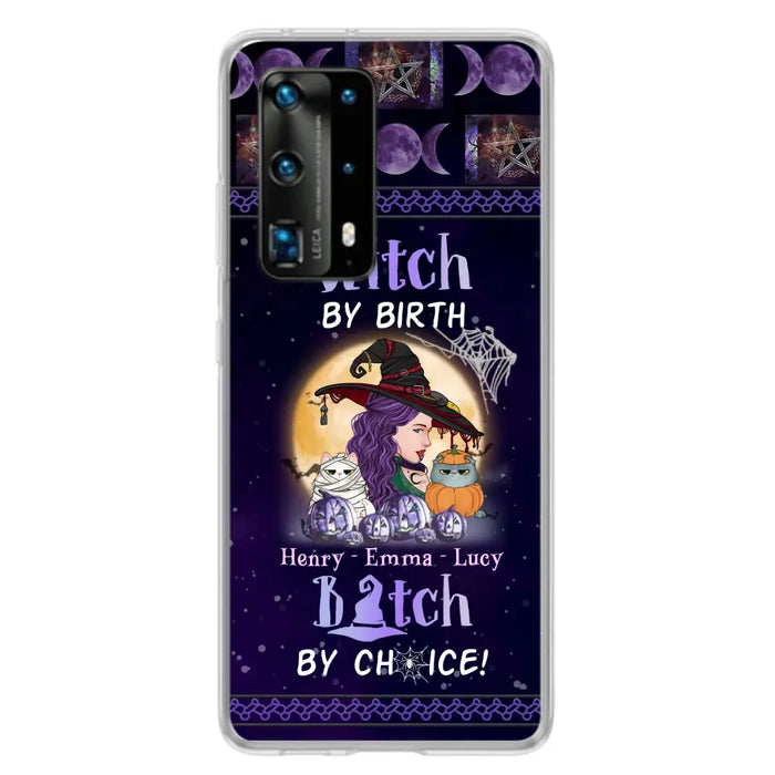 Personalized Witch Mom Phone Case - Gift Idea For Halloween/Witch/Pet Lovers - Witch By Birth Bitch By Choice - Case For Oppo/Xiaomi/Huawei