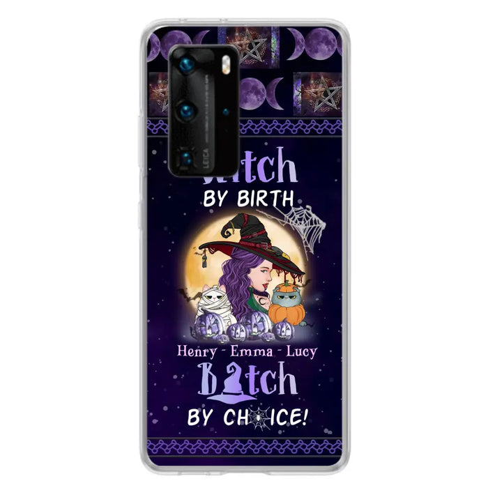 Personalized Witch Mom Phone Case - Gift Idea For Halloween/Witch/Pet Lovers - Witch By Birth Bitch By Choice - Case For Oppo/Xiaomi/Huawei