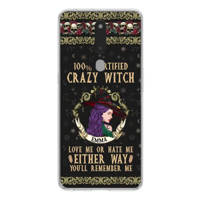 Personalized Witch Phone Case - Gift Idea For Halloween/ Witch - 100% Certified Crazy Witch Love Me Or Hate Me Either Way You'll Remember Me - Case For Oppo/Xiaomi/Huawei