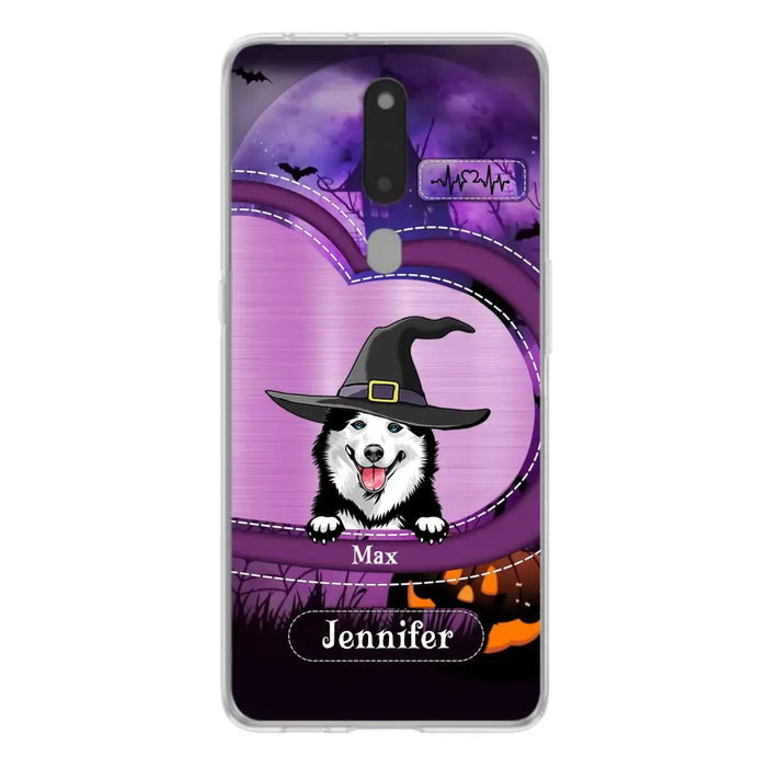 Custom Personalized Dog Halloween Phone Case - Gift Idea For Dog Lover/ Halloween - Upto 3 Dogs - Case For Xiaomi/ Oppo/ Huawei