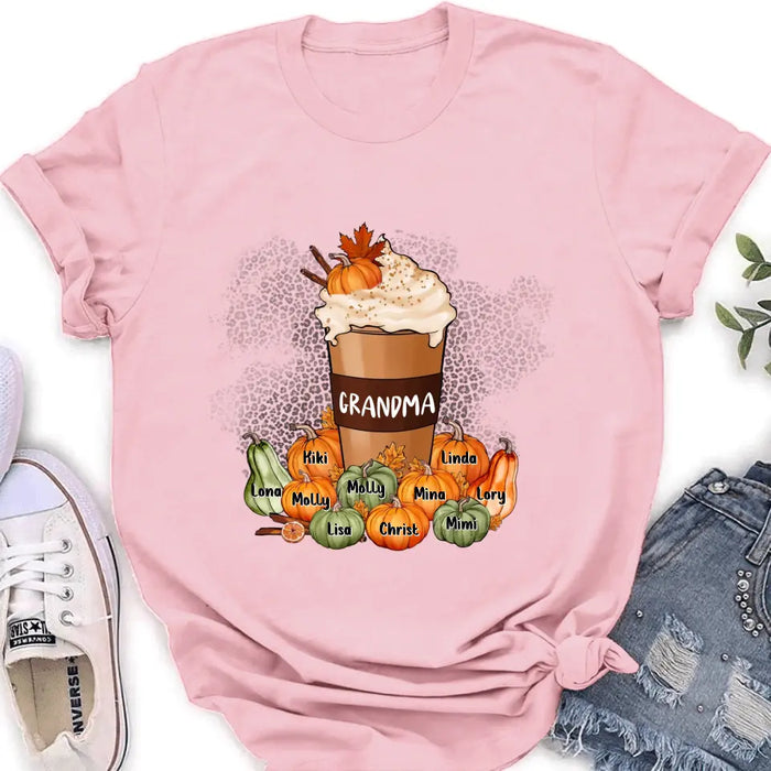 Personalized Grandma Mom Shirt/Hoodie - Gift Idea for Grandma/Halloween - Upto 10 Children