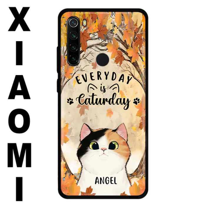 Custom Personalized Cat Phone Case For Oppo/Xiaomi/Huawei - Gift Idea For Cat Lover - Up to 6 Cats - Everyday Is Caturday