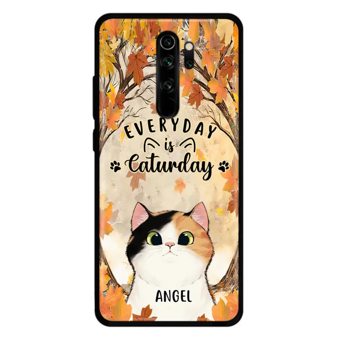 Custom Personalized Cat Phone Case For Oppo/Xiaomi/Huawei - Gift Idea For Cat Lover - Up to 6 Cats - Everyday Is Caturday