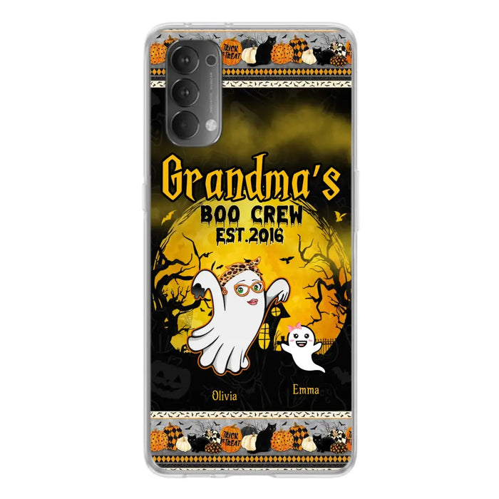 Custom Personalized Grandma Phone Case - Halloween Gift For Grandma - Upto 7 Kids - Grandma's Boo Crew - Case For Xiaomi/ Oppo/ Huawei