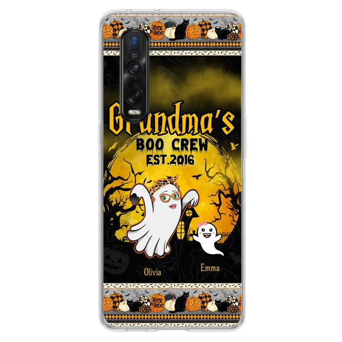 Custom Personalized Grandma Phone Case - Halloween Gift For Grandma - Upto 7 Kids - Grandma's Boo Crew - Case For Xiaomi/ Oppo/ Huawei