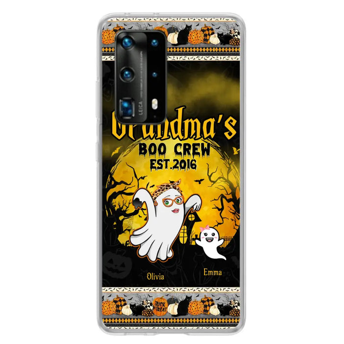 Custom Personalized Grandma Phone Case - Halloween Gift For Grandma - Upto 7 Kids - Grandma's Boo Crew - Case For Xiaomi/ Oppo/ Huawei