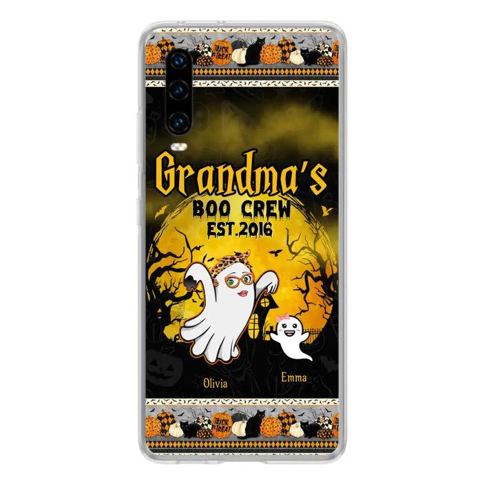 Custom Personalized Grandma Phone Case - Halloween Gift For Grandma - Upto 7 Kids - Grandma's Boo Crew - Case For Xiaomi/ Oppo/ Huawei