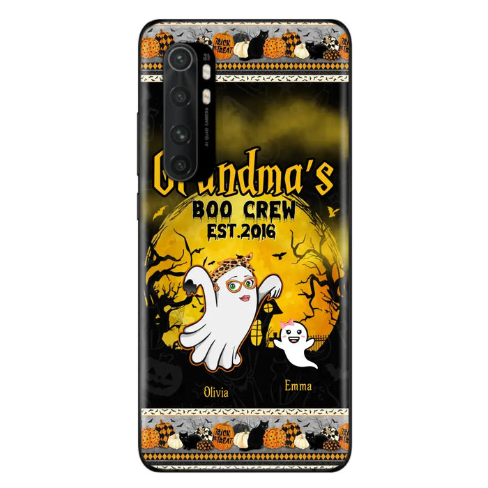 Custom Personalized Grandma Phone Case - Halloween Gift For Grandma - Upto 7 Kids - Grandma's Boo Crew - Case For Xiaomi/ Oppo/ Huawei