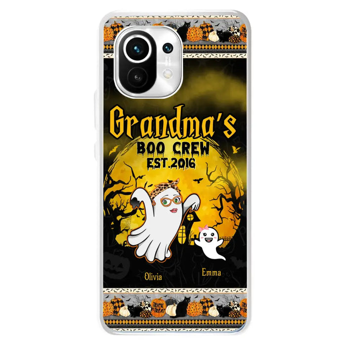 Custom Personalized Grandma Phone Case - Halloween Gift For Grandma - Upto 7 Kids - Grandma's Boo Crew - Case For Xiaomi/ Oppo/ Huawei