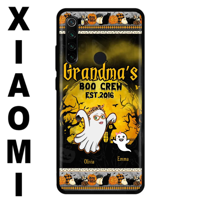 Custom Personalized Grandma Phone Case - Halloween Gift For Grandma - Upto 7 Kids - Grandma's Boo Crew - Case For Xiaomi/ Oppo/ Huawei