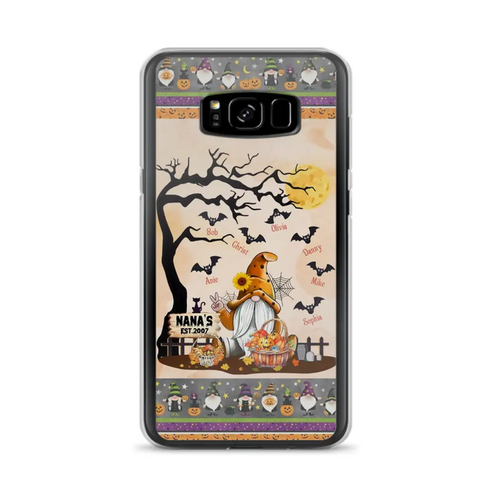 Custom Personalized Boo Grandma Phone Case - Halloween Gift For Grandma - Upto 7 Kids - Case For iPhone/ Samsung