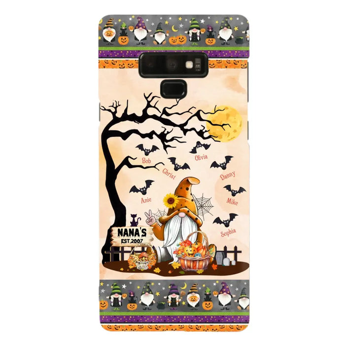 Custom Personalized Boo Grandma Phone Case - Halloween Gift For Grandma - Upto 7 Kids - Case For iPhone/ Samsung