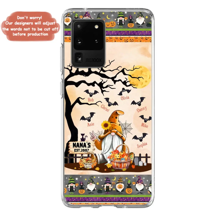 Custom Personalized Boo Grandma Phone Case - Halloween Gift For Grandma - Upto 7 Kids - Case For iPhone/ Samsung