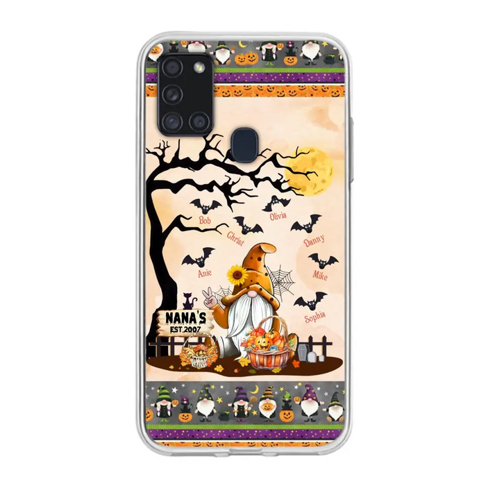 Custom Personalized Boo Grandma Phone Case - Halloween Gift For Grandma - Upto 7 Kids - Case For iPhone/ Samsung