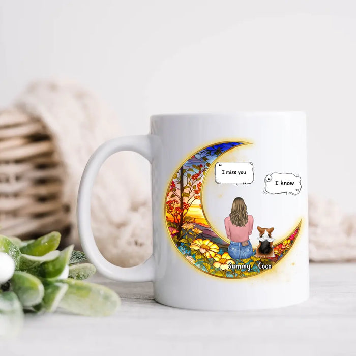 Custom Personalized Memorial Pet Coffee Mug - Upto 3 Dogs/Cats/Rabbits - Memorial Gift Idea for Pet Owners