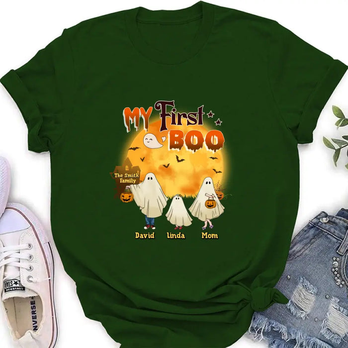 Personalized 1st Halloween Shirt/Baby Onesie - Gift Idea For Halloween/Family - My First Boo