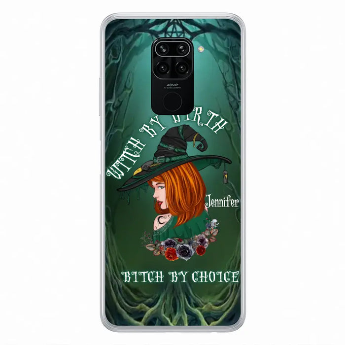 Custom Personalized Witch Phone Case - Gift Idea For Halloween - Witch By Birth Bitch By Choice - Case For Oppo/Xiaomi/Huawei