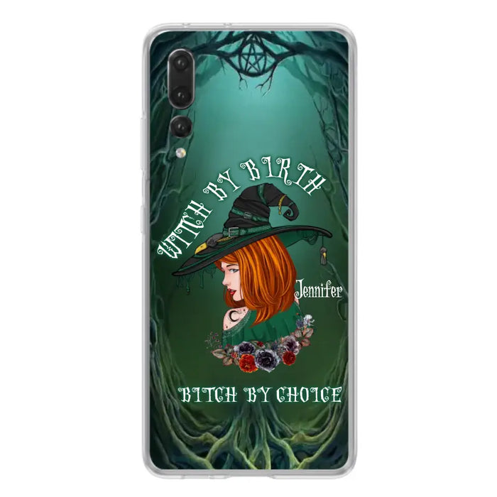 Custom Personalized Witch Phone Case - Gift Idea For Halloween - Witch By Birth Bitch By Choice - Case For Oppo/Xiaomi/Huawei