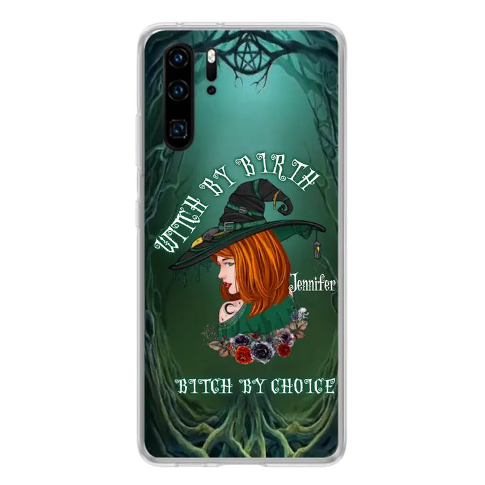 Custom Personalized Witch Phone Case - Gift Idea For Halloween - Witch By Birth Bitch By Choice - Case For Oppo/Xiaomi/Huawei