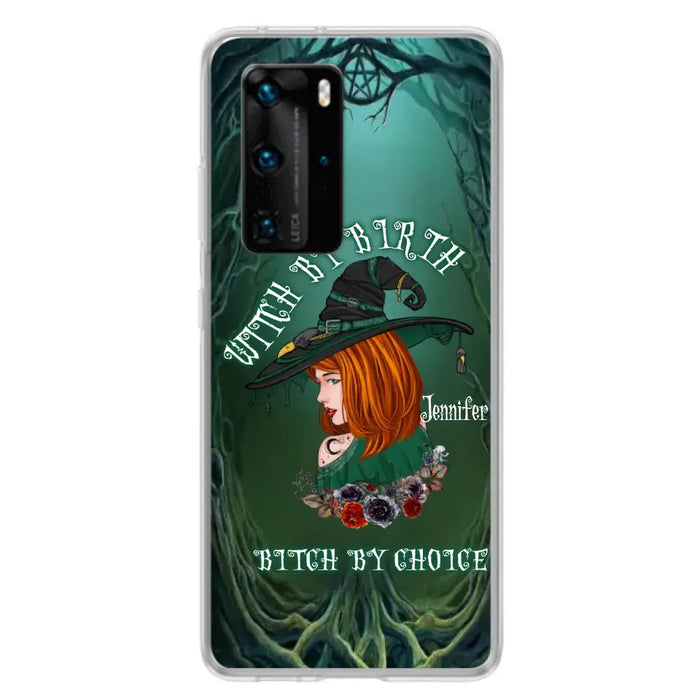 Custom Personalized Witch Phone Case - Gift Idea For Halloween - Witch By Birth Bitch By Choice - Case For Oppo/Xiaomi/Huawei