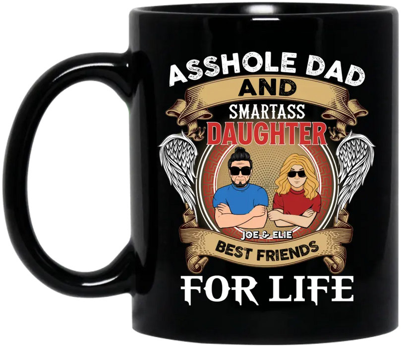 Custom Personalized Father And Daughter/Son Coffee Mug - Gift Idea For Father's Day