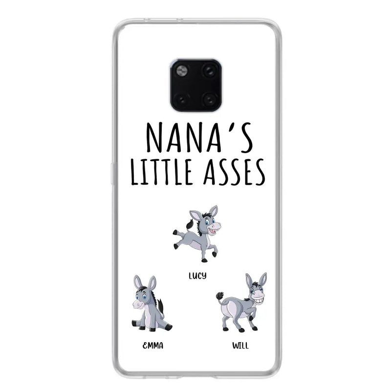 Personalized Donkeys Phone Case - Gift Idea For Family/Grandma/Papa - Up to 12 Donkeys - Case For Xiaomi/Oppo/Huawei - Nana's Little Asses