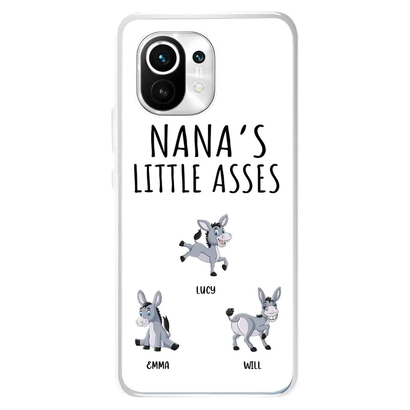 Personalized Donkeys Phone Case - Gift Idea For Family/Grandma/Papa - Up to 12 Donkeys - Case For Xiaomi/Oppo/Huawei - Nana's Little Asses