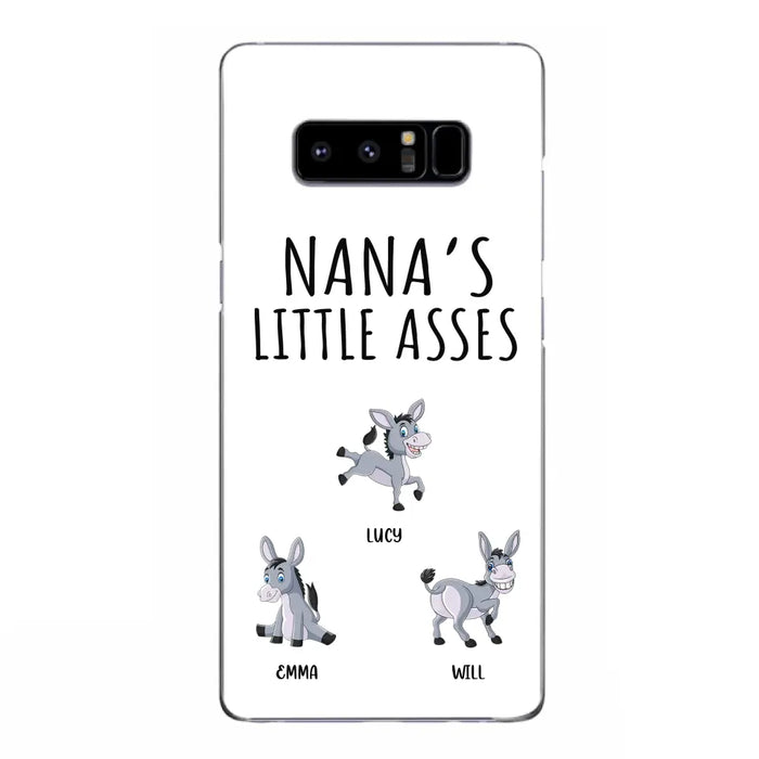 Custom Personalized Donkeys Phone Case - Gift Idea For Family/ Grandma/ Papa - Upto 12 Donkeys - Case For iPhone/ Samsung - Boss's Pain In The Asses