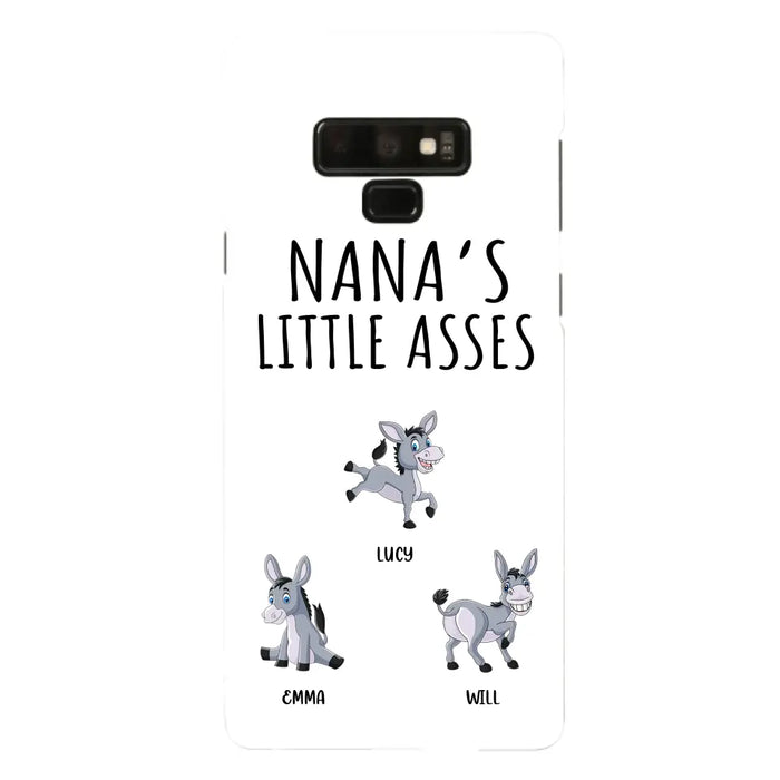 Custom Personalized Donkeys Phone Case - Gift Idea For Family/ Grandma/ Papa - Upto 12 Donkeys - Case For iPhone/ Samsung - Boss's Pain In The Asses