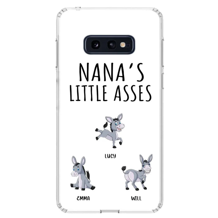 Custom Personalized Donkeys Phone Case - Gift Idea For Family/ Grandma/ Papa - Upto 12 Donkeys - Case For iPhone/ Samsung - Boss's Pain In The Asses