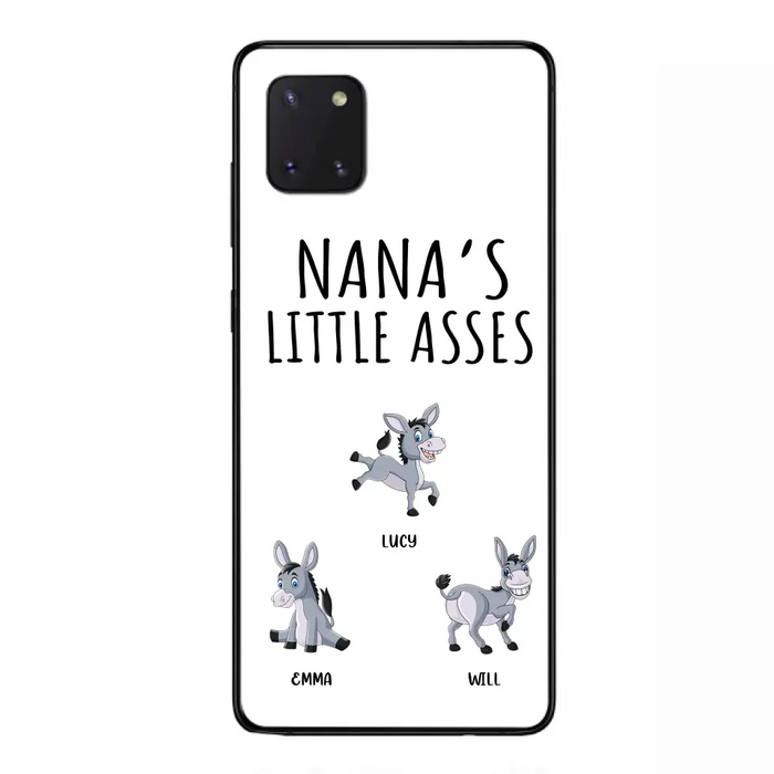 Custom Personalized Donkeys Phone Case - Gift Idea For Family/ Grandma/ Papa - Upto 12 Donkeys - Case For iPhone/ Samsung - Boss's Pain In The Asses