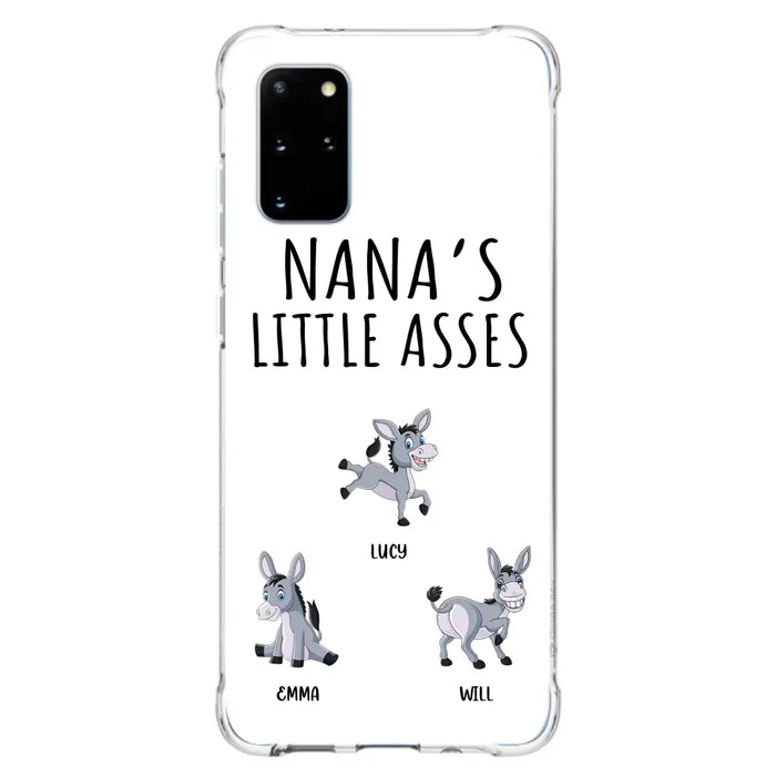 Custom Personalized Donkeys Phone Case - Gift Idea For Family/ Grandma/ Papa - Upto 12 Donkeys - Case For iPhone/ Samsung - Boss's Pain In The Asses