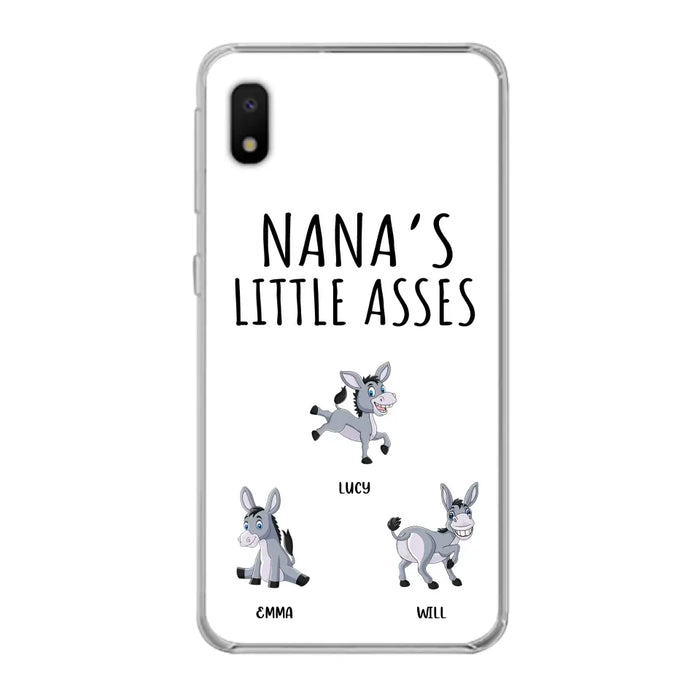 Custom Personalized Donkeys Phone Case - Gift Idea For Family/ Grandma/ Papa - Upto 12 Donkeys - Case For iPhone/ Samsung - Boss's Pain In The Asses