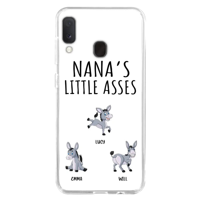 Custom Personalized Donkeys Phone Case - Gift Idea For Family/ Grandma/ Papa - Upto 12 Donkeys - Case For iPhone/ Samsung - Boss's Pain In The Asses