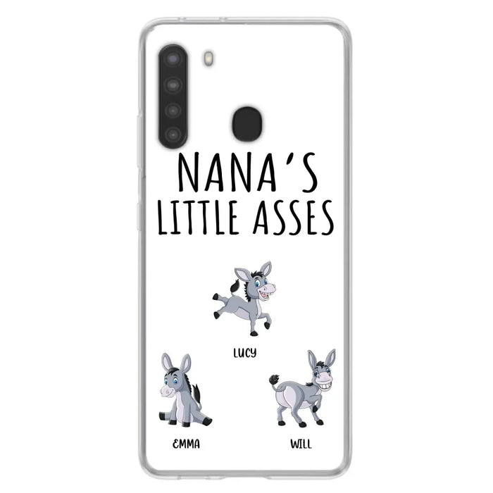 Custom Personalized Donkeys Phone Case - Gift Idea For Family/ Grandma/ Papa - Upto 12 Donkeys - Case For iPhone/ Samsung - Boss's Pain In The Asses