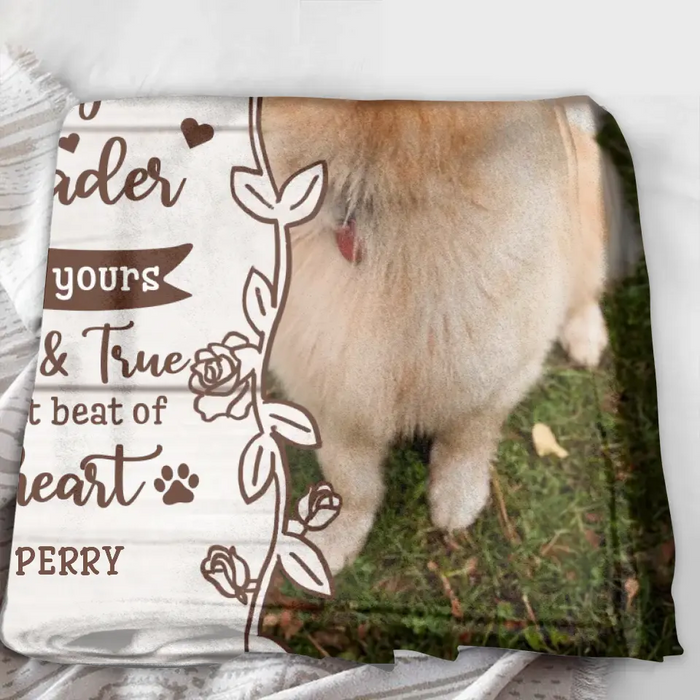 Custom Memorial Dog Pillow Cover/Quilt/Single Layer Fleece Blanket - Upload Photo- Memorial Gift Idea for Dog Owners - I Am Your Friend Your Partner Your Dog