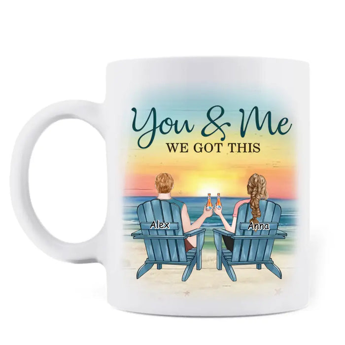 Custom Personalized Couple Coffee Mug - Gift Idea for Couple/Him/Her - Anniversary Gift - Congrats On Being My Husband You Lucky Bastard