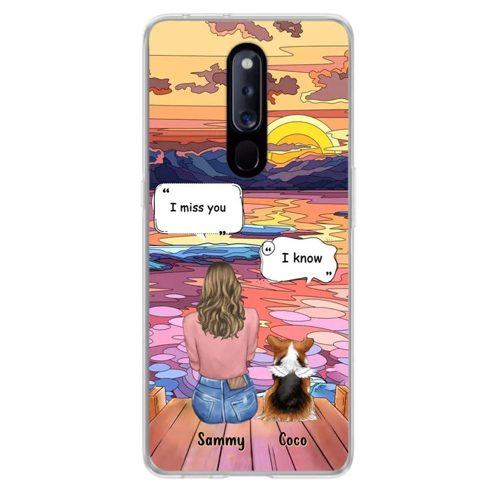 Custom Personalized Memorial Pet Phone Case - Upto 3 Pets - Memorial Gift Idea For Dog/ Cat/ Rabbits Owners - Case For Xiaomi/ Oppo/ Huawei - I Miss You