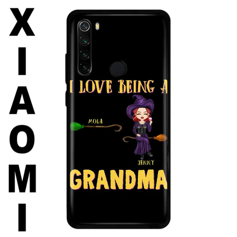Personalized Witch Grandma Phone Case - Gift Idea For Halloween/Witch/Grandma - Up to 8 Kids - I Love Being A Grandma - Case For Oppo/Xiaomi/Huawei