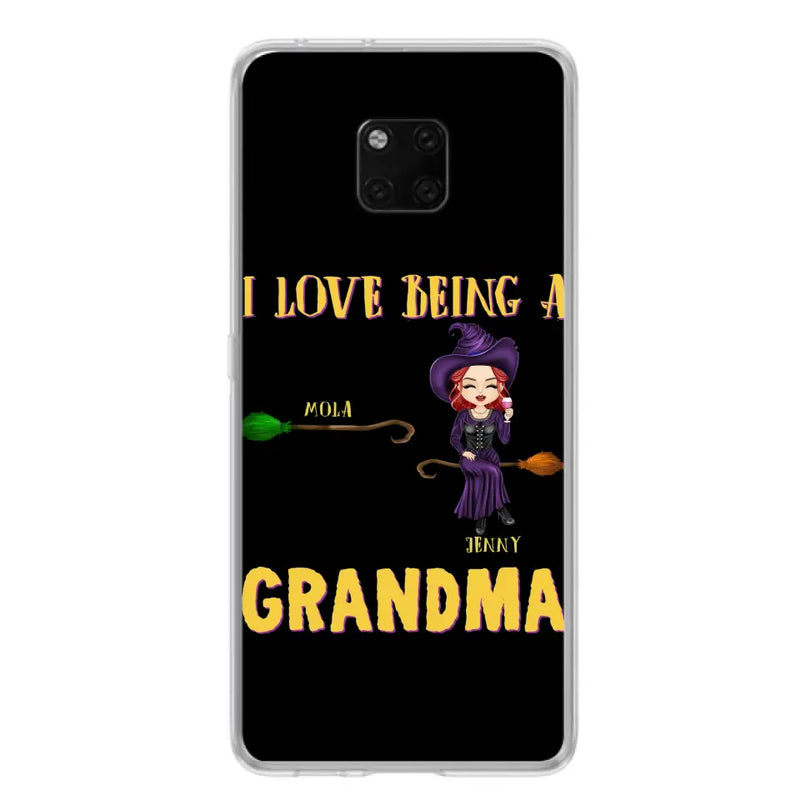 Personalized Witch Grandma Phone Case - Gift Idea For Halloween/Witch/Grandma - Up to 8 Kids - I Love Being A Grandma - Case For Oppo/Xiaomi/Huawei