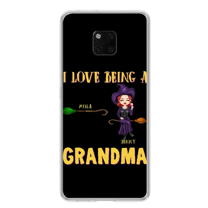 Personalized Witch Grandma Phone Case - Gift Idea For Halloween/Witch/Grandma - Upto 8 Kids - I Love Being A Grandma - Case For Oppo/Xiaomi/Huawei