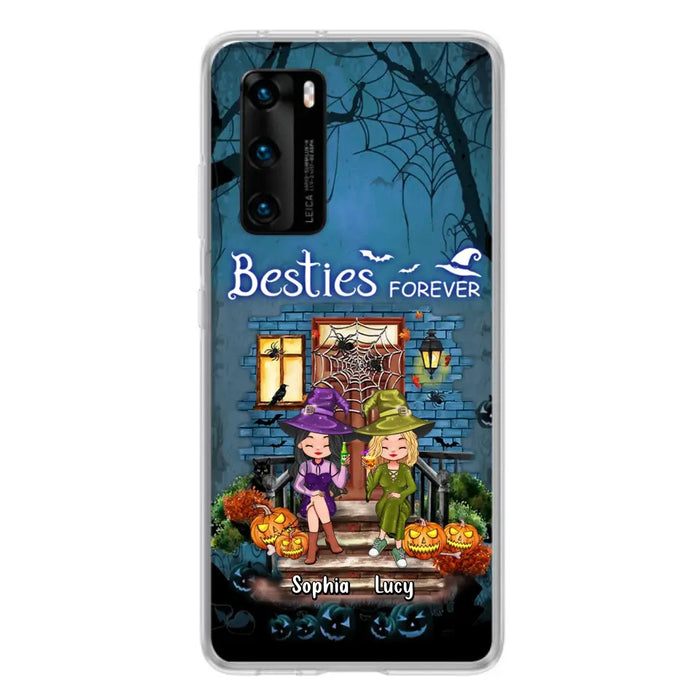 Custom Personalized Halloween Friend Phone Case - Upto 5 Friends - Halloween Gift Idea for Friends/Sisters - Besties Forever - Case for Xiaomi/Huawei/Oppo