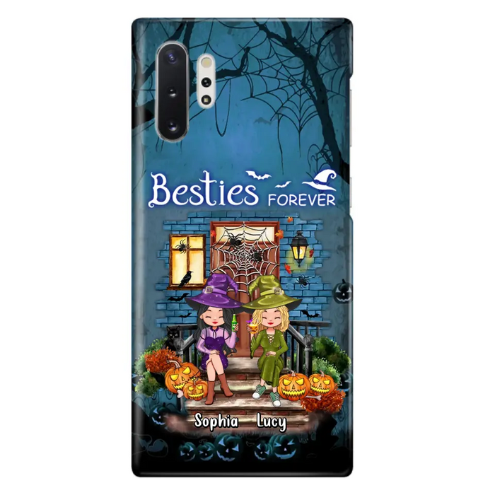 Custom Personalized Halloween Friend Phone Case - Upto 5 Friends - Halloween Gift Idea for Friends/Sisters - Besties Forever - Case for iPhone/Samsung